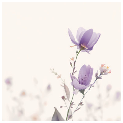 Édredon doux mauve Wildflowers