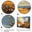 «Yellow Blue Prairies Whispers Patchwork II», reproduction sur toile-1247040010-1247040009