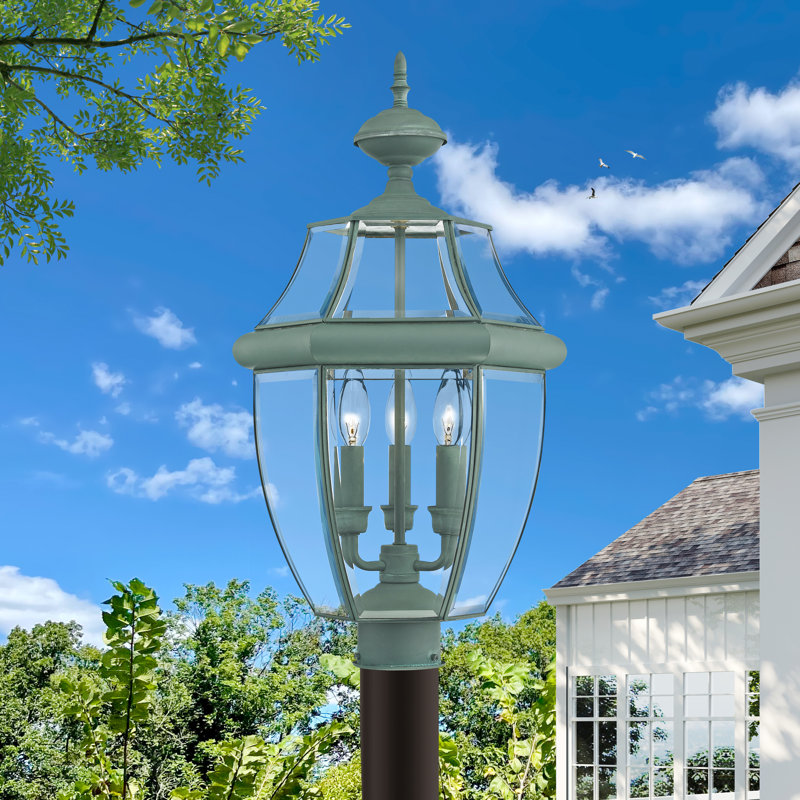 Tête de lanterne câblée 1 lumière Arelene, H 23,5 po x l 12,5 po x P 12,5 po, Vert-de-gris
