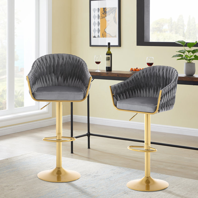 Tabouret Adalay, Gris foncé