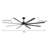 Powerful 8 Blade Aluminum Industrial Ceiling Fan With Dc Motor & 3 Color Adjustable Led Light, High Airflow For Large Living Rooms, Indoor & Covered Outdoor-837407232