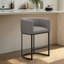 Tabouret de comptoir rembourré avec structure en métal-1579061812