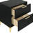 Black And Gold 2-Drawer Rectangular Nightstand