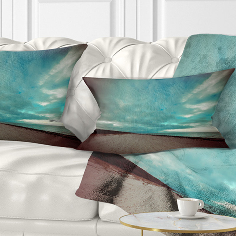 Coussin lombaire en mer de mer baltique avec nuages mer