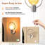 Ensemble de 2 appliques murales modernes dorées modernes, 2 ampoules G125 (blanc doux 1800K), globe en verre avec interrupteur à chaîne, lampe murale de style Mid-Century pour chambre à coucher, salon, couloir, câblé / à brancher-1463933027