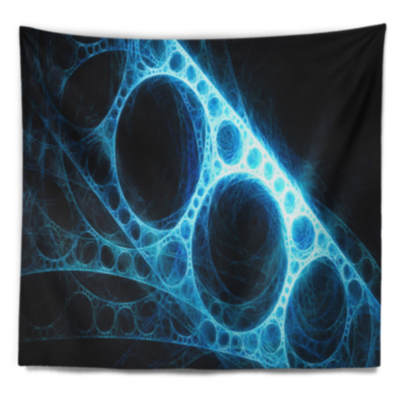 Abstract Polyester Tapestry, 32" H x 39" W