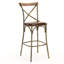 Zain Upholstered Stool with Metal Frame-930515276-881427316