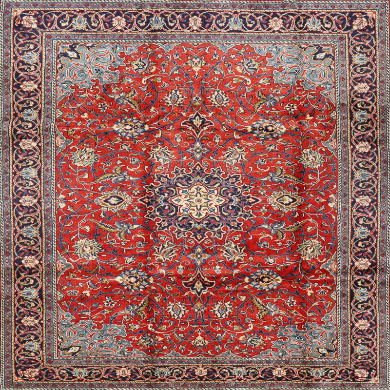 Oriental Indoor Rug, Square 3'