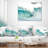 Massive Blue Waves Breaking Beach - Sea & Shore Printed Pillow-29342421-29342418