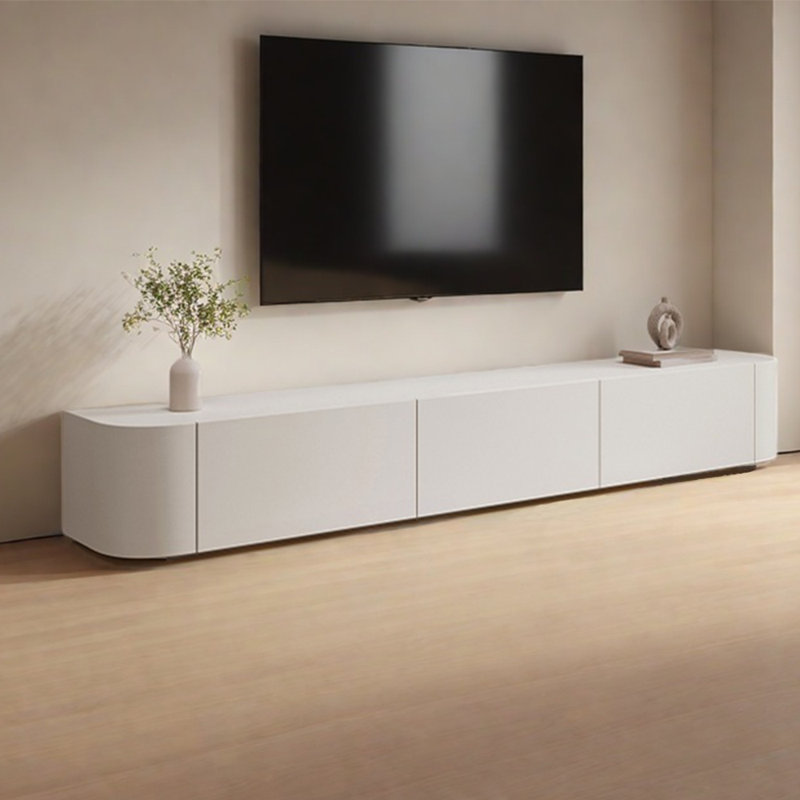 Meuble télé blanc simple, 86.61"