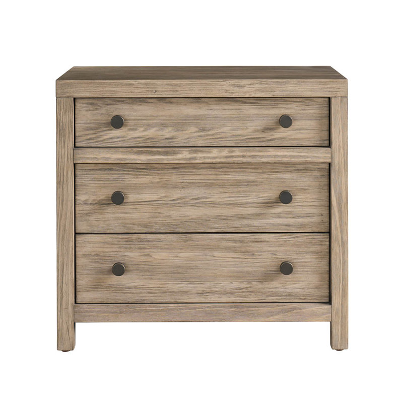 Dwell 3 - Drawer Nightstand, Brown