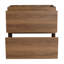 Meuble-lavabo de 30 po sans lavabo, meuble-lavabo en bois d'ingénierie moderne avec deux tiroirs, brun, lavabo compact, bois encastré, pratique et élégant