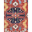 Tapis oriental rouge en laine noué à la main Serapi-20213413