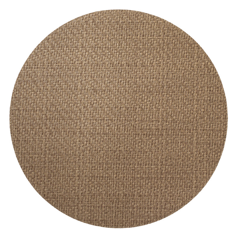 Wicker 15" Rd Mats, Mocha Mousse