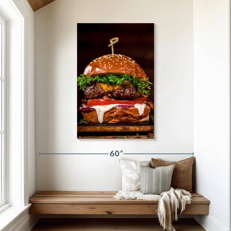 Yarlin Delicious Burger, 45" H x 30" W