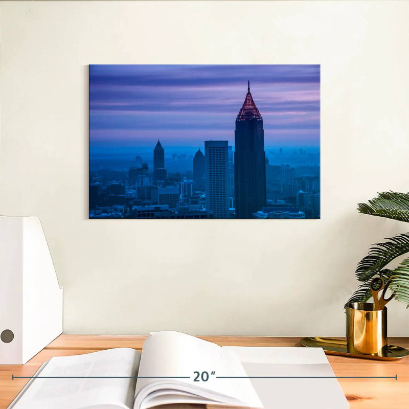 Twilight In Atlanta, 8" H x 12" W