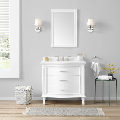 Mira 36” Free Standing Single Bathroom Vanity Set With Countertop and Sink