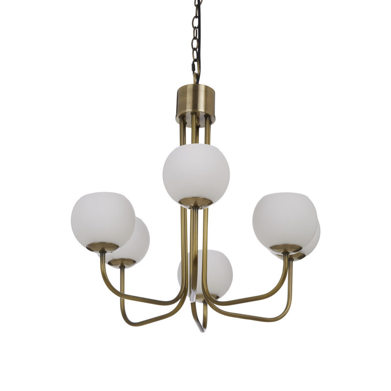 Yisroel 6 - Light Shaded Chandelier