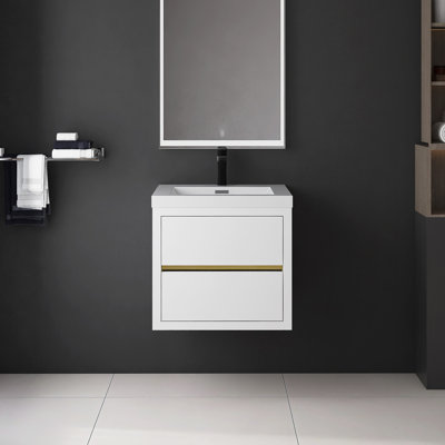 Meuble-lavabo mural 24 po avec lavabo