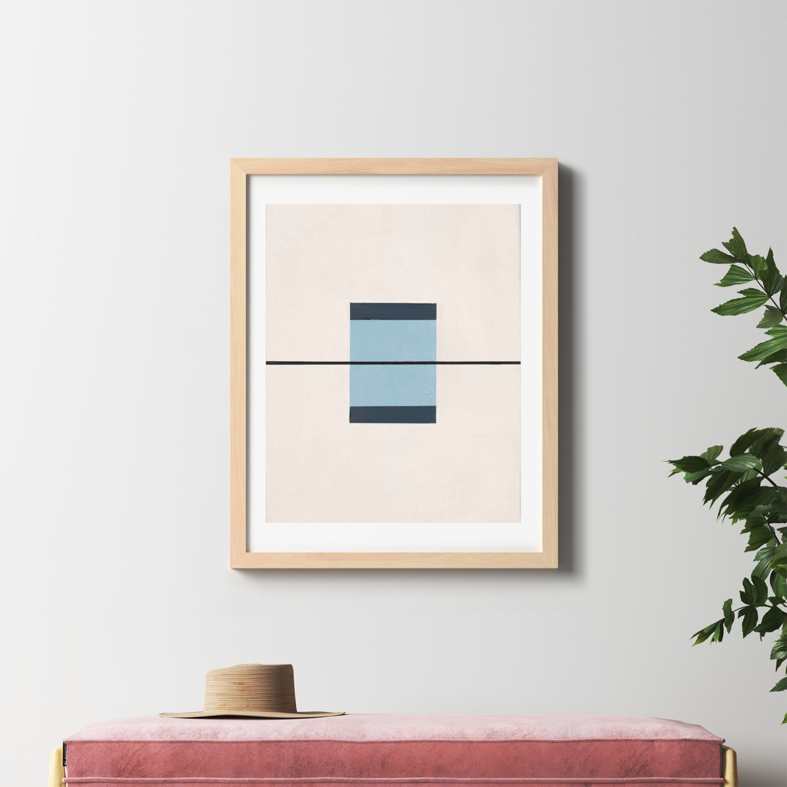 Black And Blue 1 by Robert Kamnatnik, Maple, 38" H x 30" W x 1.25" D