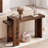 Modern Console Table for Entryway, Floating Visual Entrance Sofa Table, 63-Inch, for Living Room, Foyer, Hallway, Walnut-292157078