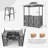 3-Piece Metal Patio Bar Set with Storage Shelves-1840506770