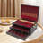 Wooden Silverware Storage Box With Handle