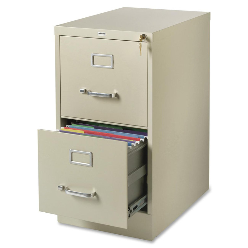 Putty 2-Drawer Lockable Vertical Steel File Cabinet
