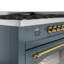 ILVE Nostalgie II 60 Dual Fuel Range, 9 Burners, Griddle-233756768-233757072