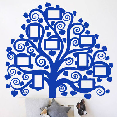 Décalcomanie murale images arbre familial
