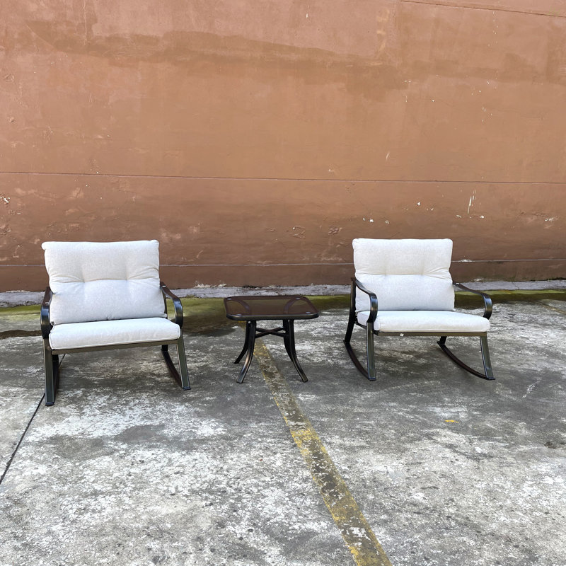 Ensemble de chaise à bascule et fauteuil
