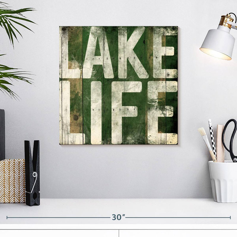 Tergel Lake Life, 16" H x 16" W