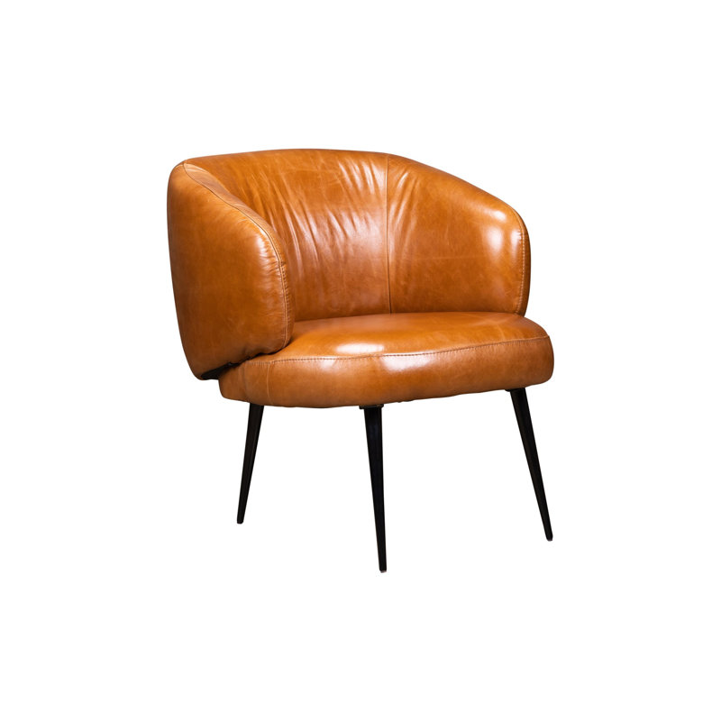 Versa Armchair, Saddle Genuine Leather