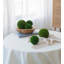 Ensemble de 6 sphères décoratives en buis artificiel vert
