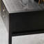 Bureau d'écriture avec rangement en bois massif noir-53147702