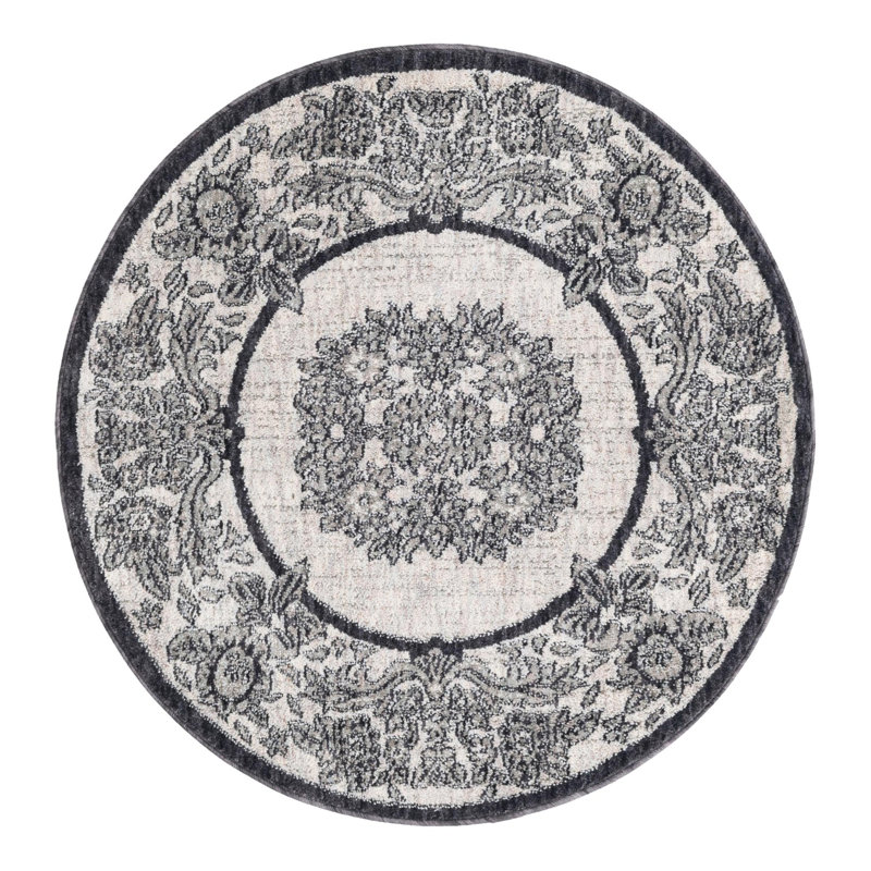 Policarpio Oriental Indoor Rug, Round 3'3"