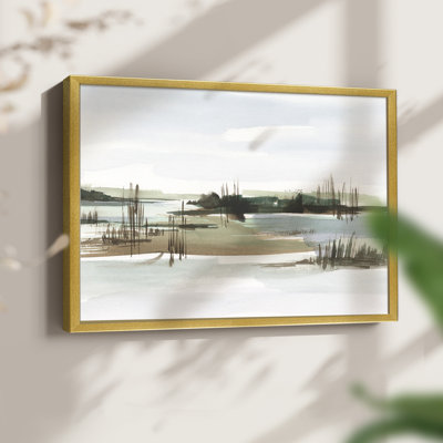 Marsh Reeds I -Framed Print - Restickable
