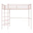 Garrett Metal Loft Bed with 4-Tier Shelves & Storage-113432734-113432731