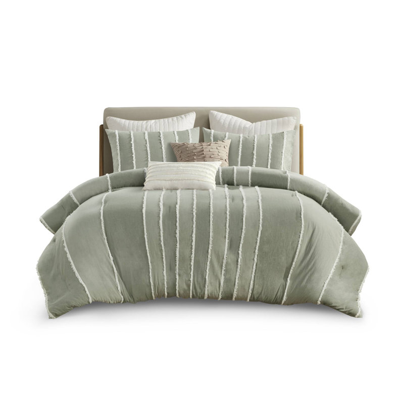 Sage Green Cotton Down Alternative Full Comforter Set
