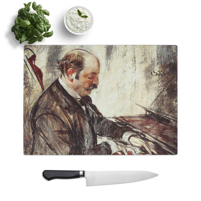 Giovanni Boldini the Pianist by Giovanni Boldini Chopping Board