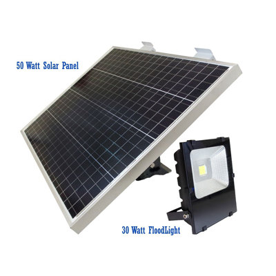 Éclairage de zone de sécurité à DEL à énergie solaire 30 W à l'aube