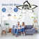 Izzabella 7- Blade Reversible LED Dimmable Ceiling Fan with Light and Remote