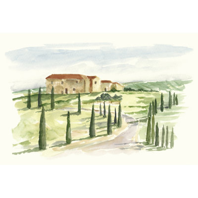 Tuscan Villa I - Wrapped Canvas Painting