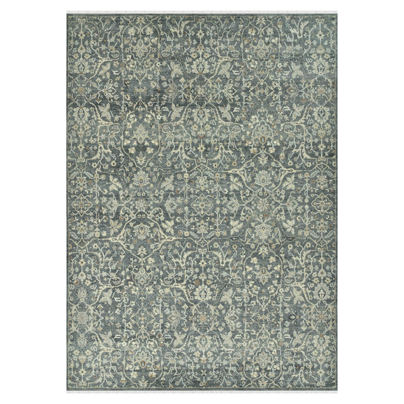 Athens Traditional Hand-Knotted Iron Area Rug, 2' X 3', Rectangle 2' x 3'