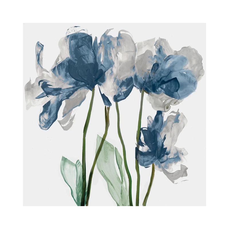 Blue Floral Radiance I by Asia Jensen - Gallery-Wrapped Canvas Giclée on Canvas, Does Not Apply