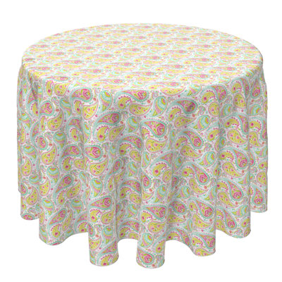 Round Cotton Twill Tablecloth