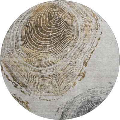 Premium Machine Washable Prisco Taupe Rug