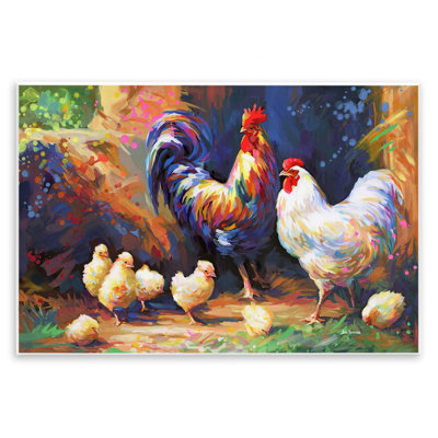 «Chicken Family Paint Splatter» par Leon Devenice