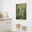 «Campanula Flower Green», reproduction d'art encadrée, impression sur toile-109881715-109881712