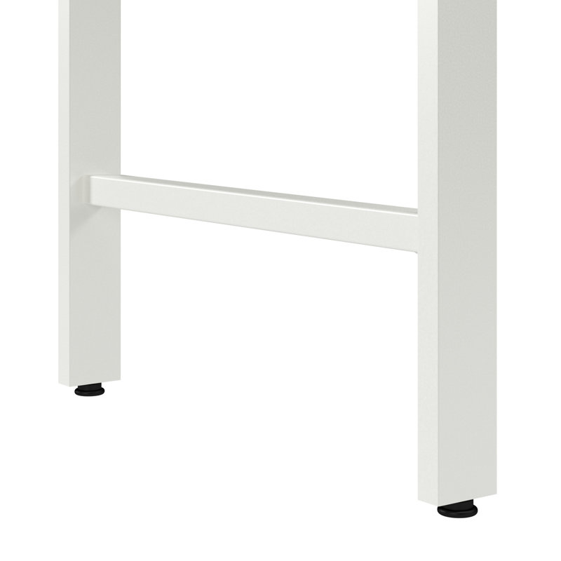 Bush Business Furniture Hustle 72W X 30D Computer Desk And Storage Cabinet With Drawers And Shelves, White
